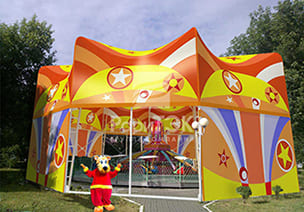 Shelters for playgrounds and entertainment events