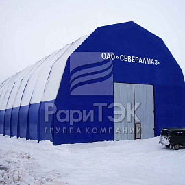 Hangar 40x24x15 m., For the repair of vehicles, Arkhangelsk region.