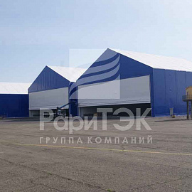 Hangars 60x30 and 37x40 m, for storing helicopters and aircraft